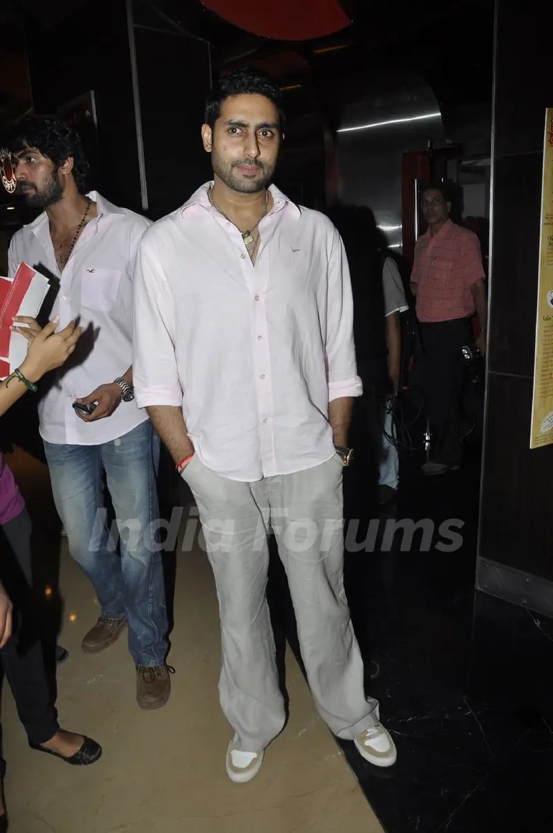 Abhishek Bachchan at special screening of movie 'Dum Maaro Dum' at PVR Juhu