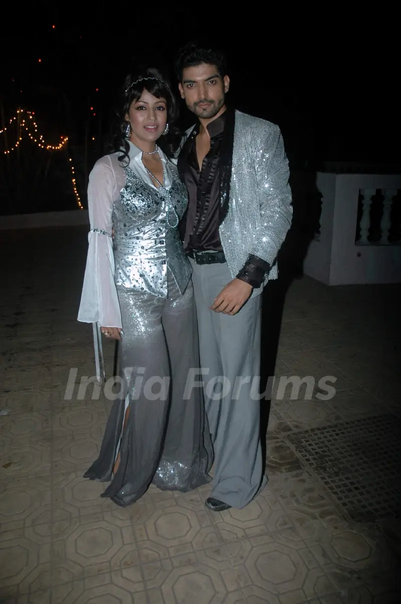 Gurmeet Choudhary with Debina birthday bash at Madh with Retro Theme