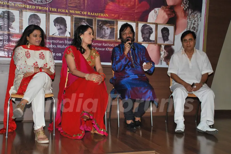 Jagit Singh and Roopkumar Rathod release Manesha Agarwal's album at parel. .