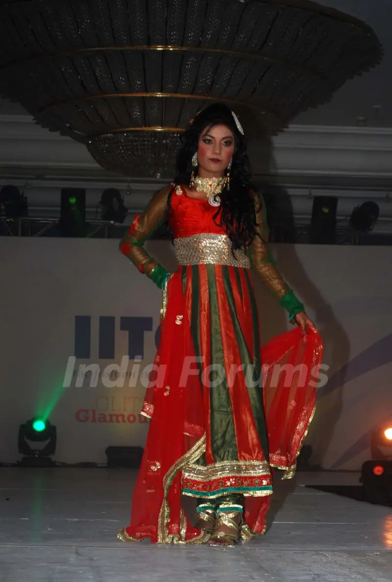 Models walk the ramp at IITC Annual Fashion Show