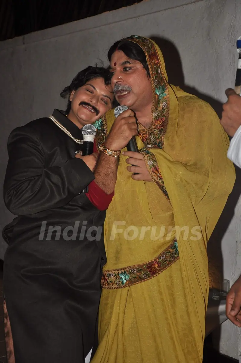 Akhil Mishra and Pragati Mehra at Uttaran success bash at Juhu