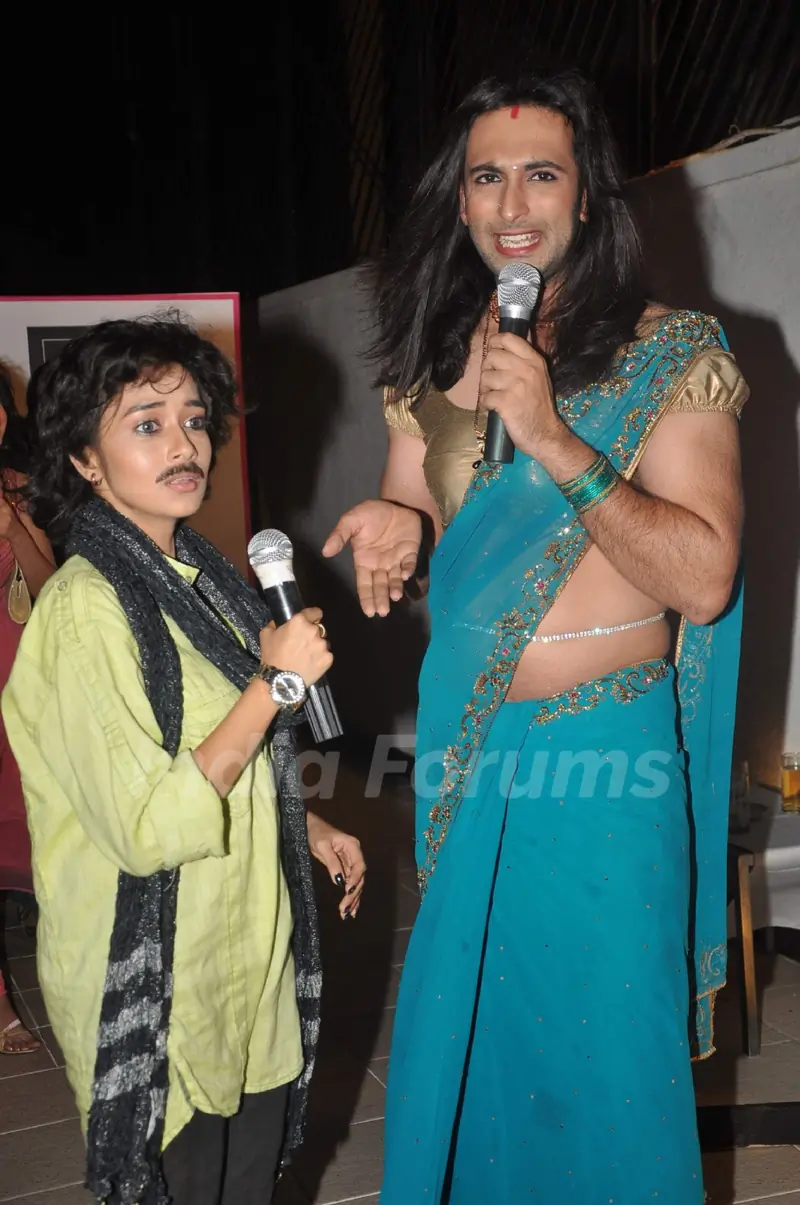Tina Dutta and Nandish Sandhu at Uttaran success bash at Juhu