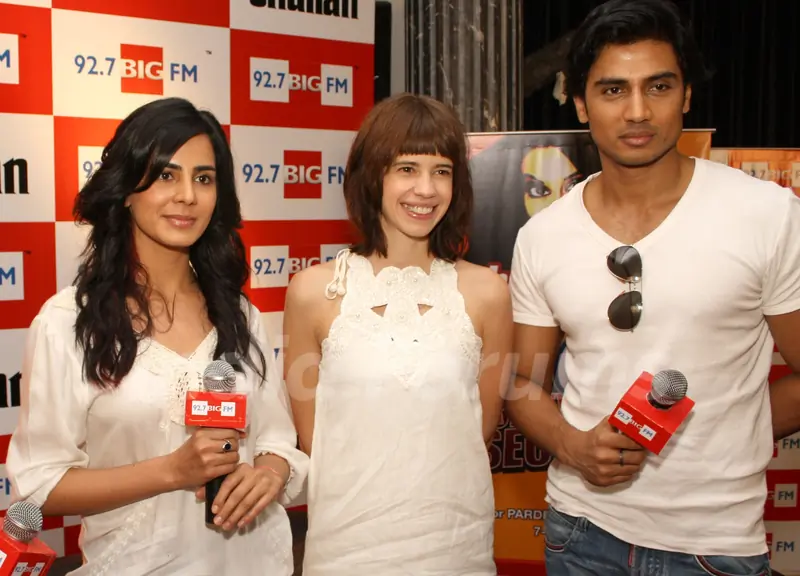 Kalki with the cast of "Shaitan"  at the launch of 92.7 BIG FM's "Bollywood Secrets", in New Delhi