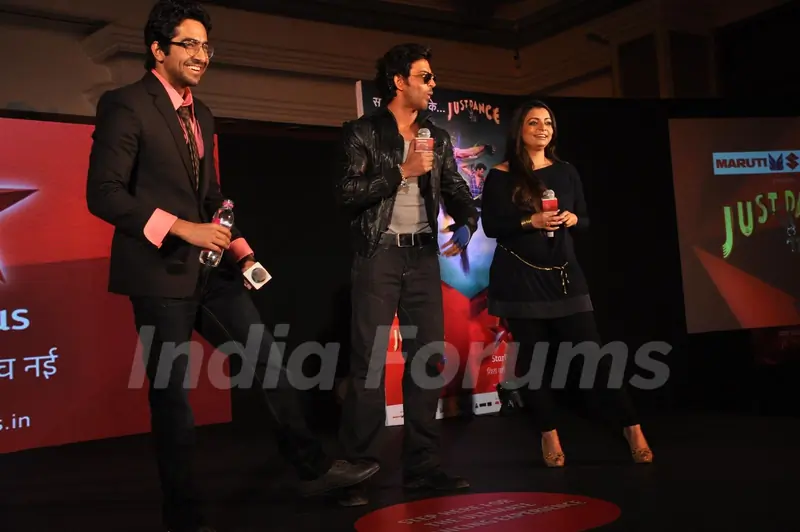 Hrithik Roshan and Vaibhavi Merchant at television’s reality show platform, 'Just Dance' press meet at TajLands End
