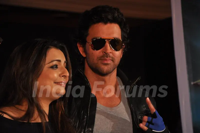 Hrithik Roshan and Vaibhavi Merchant at television’s reality show platform, 'Just Dance' press meet at TajLands End