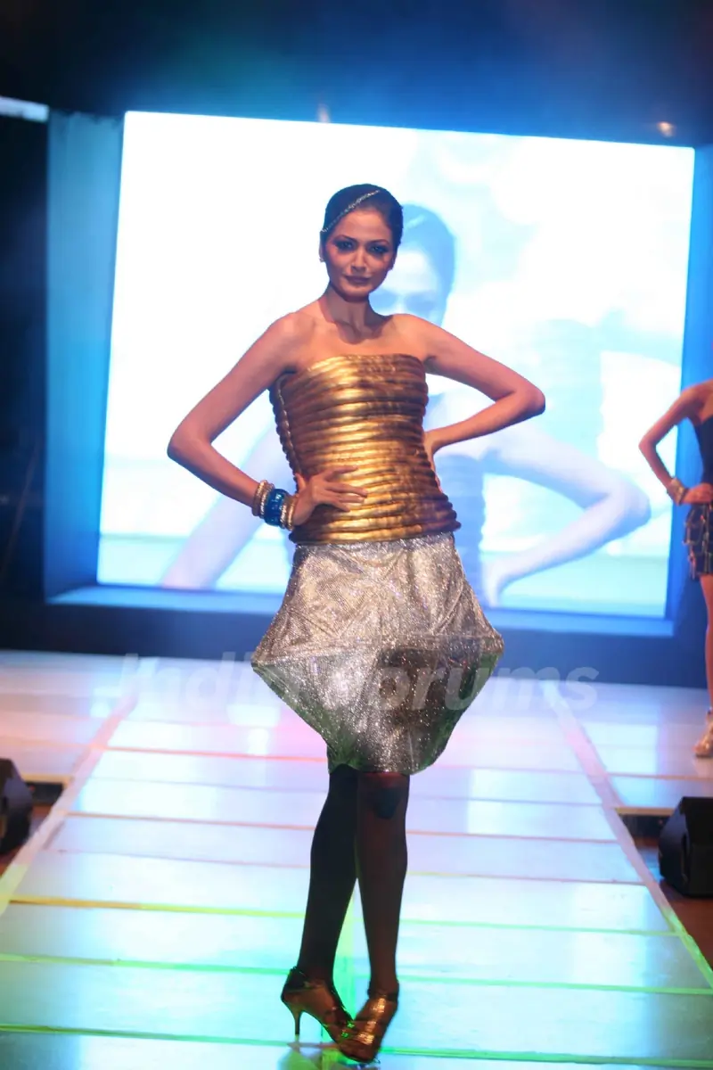 Models walk the ramp for INIFD Annual Fashion show at ST Andrews