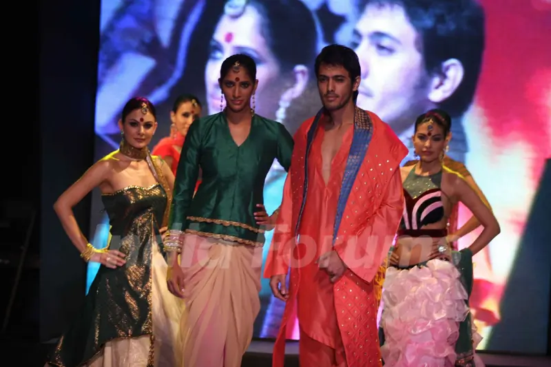 Models on the ramp for INIFD Annual Fashion show at ST Andrews