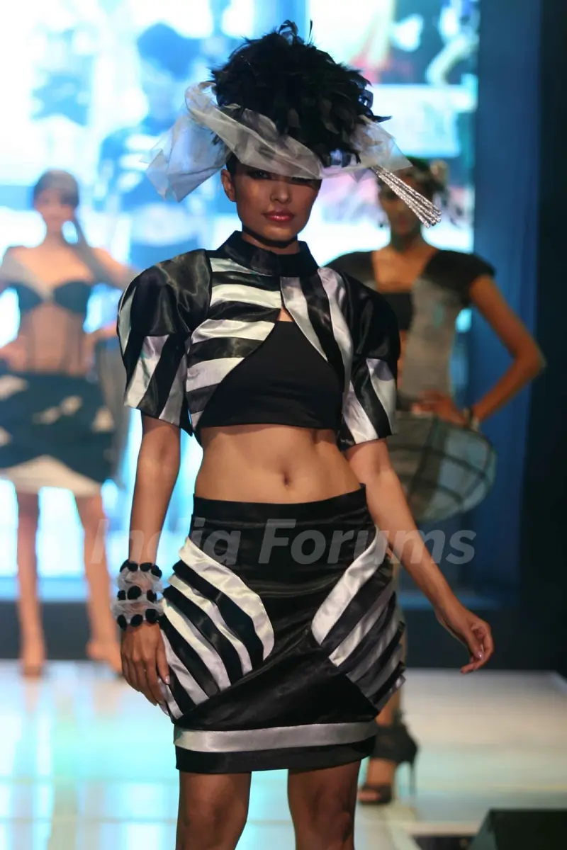 Models on the ramp for INIFD Annual Fashion show at ST Andrews