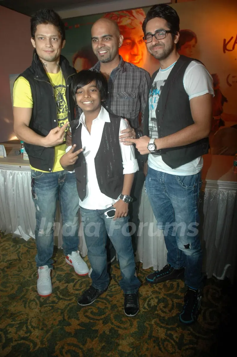 Ayushman Khurana and Raghu Ram at I Am Kalam film promotional event at Sea Princess