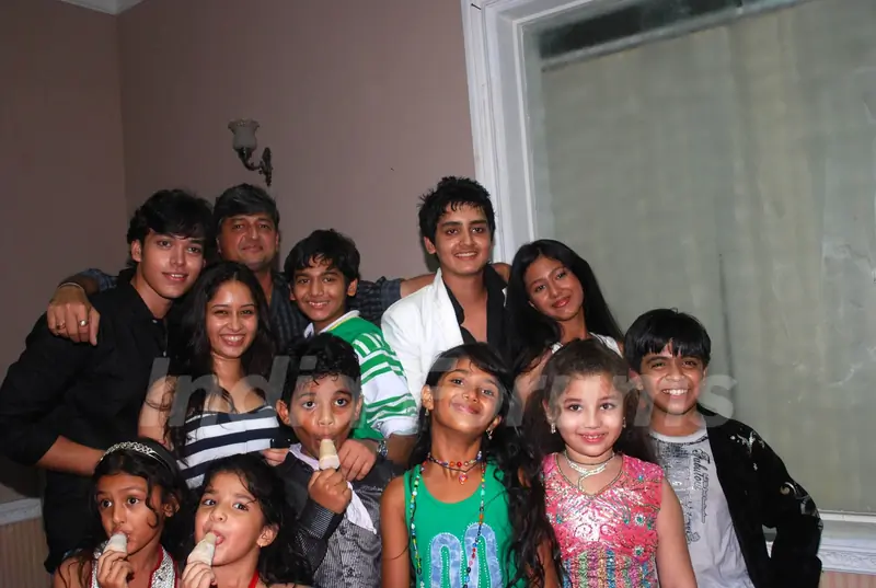 Cast On sets of Zee TV's Chhoti Si Zindagi at Goregaon