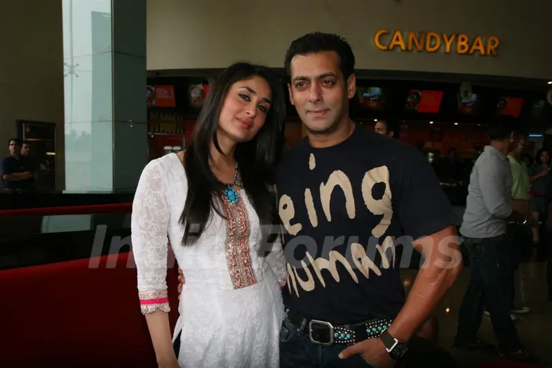 Salman Khan and Kareena Kapoor at the first look of movie Bodyguard