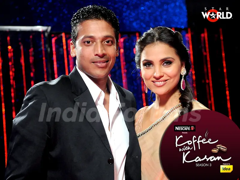 Lara Dutta with Mahesh Bhupati on Koffee with Karan