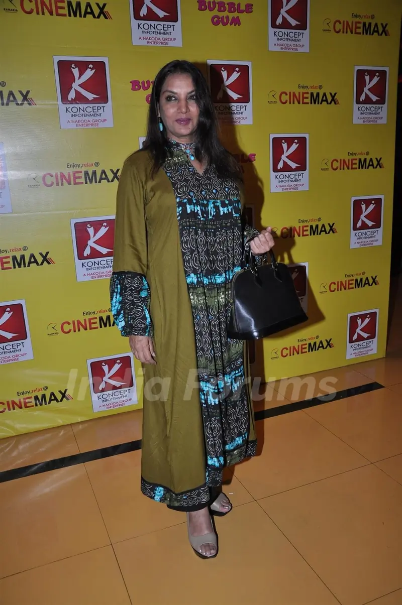 Shabana Azmi at premiere of movie 'Bubble Gum'