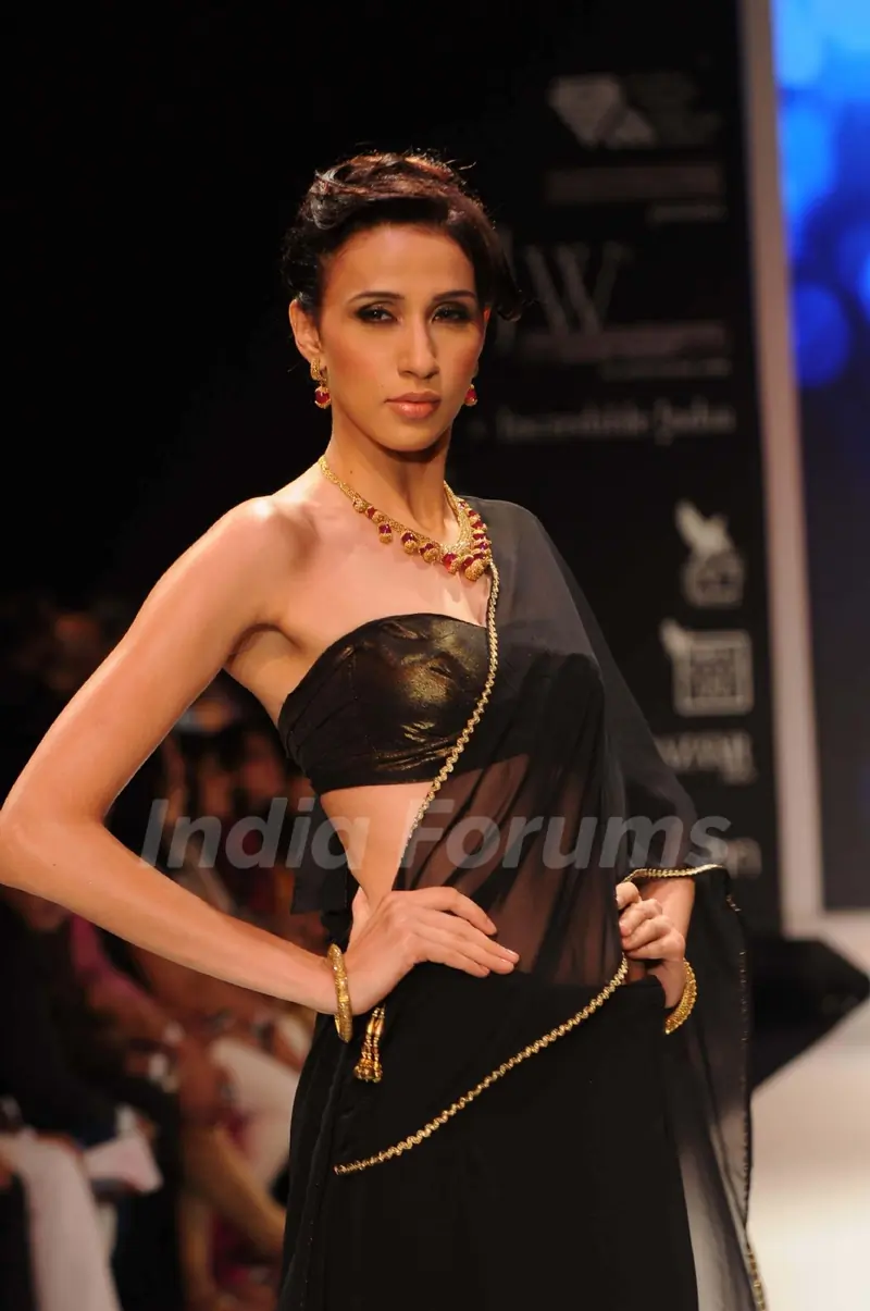 Models walks the ramp for CVM Exports day 2 at IIJM 2011