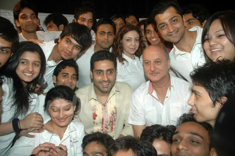 Abhishek teaches at Anupam Kher's Action Prepares at Santacruz. .