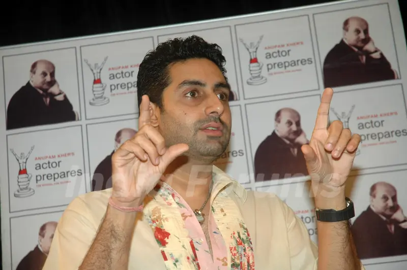 Abhishek teaches at Anupam Kher's Action Prepares at Santacruz. .
