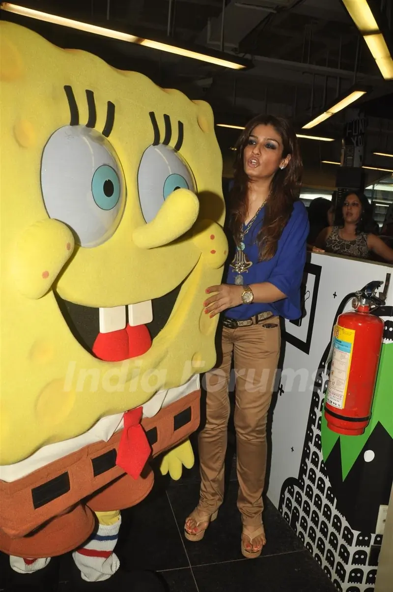 Raveena Tandon at the launches of Nickelodeon-McDonalds Happy Meal with toy SpongeBob SquarePants in Mumbai