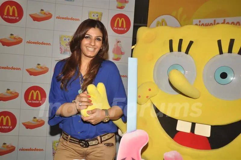 Raveena Tandon at the launches of Nickelodeon-McDonalds Happy Meal with toy SpongeBob SquarePants in Mumbai