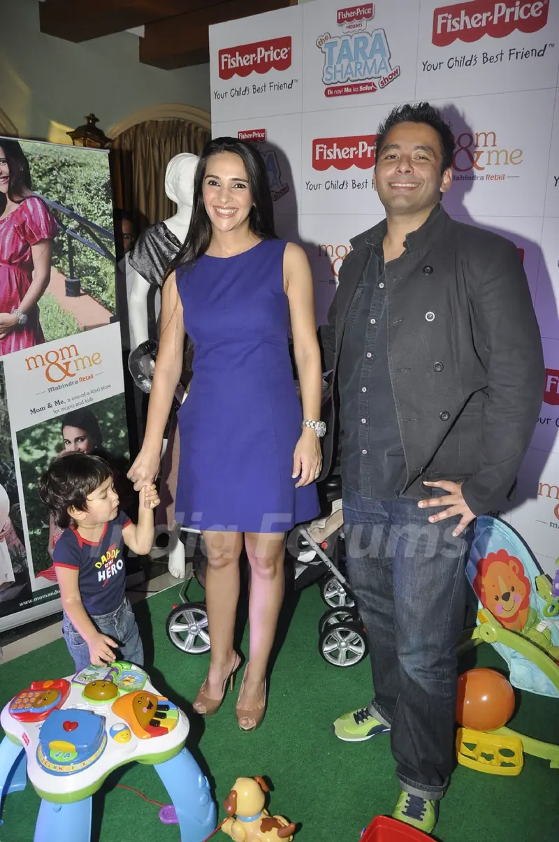 Tara Sharma and Roopak Saluja at the launch of Tara sharma Show