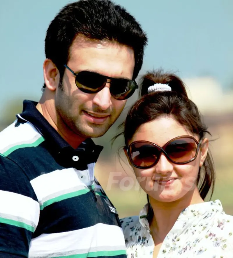 Nandish Sandhu with Rashmi Desai