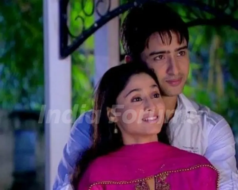 A still image of Anant and Navya in the tv show Navya