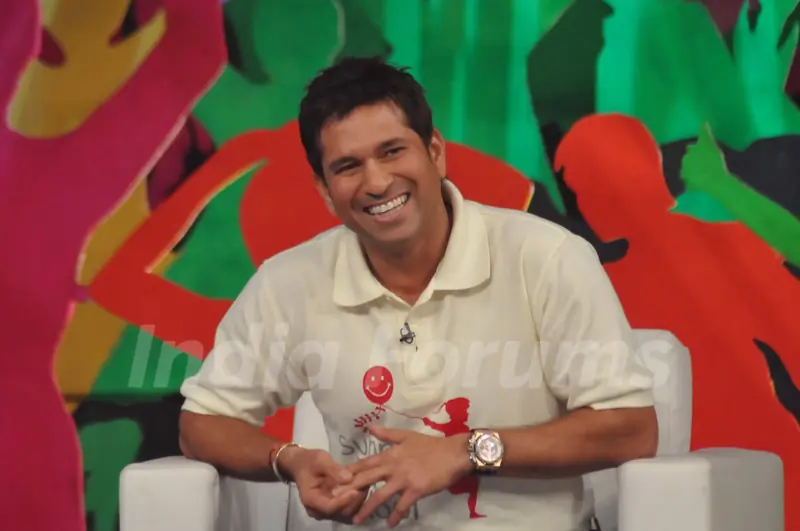 Sachin Tendulkar at Coca-Cola India and NDTV 'SUPPORT MY SCHOOL' campaign event at Yash Raj Studios