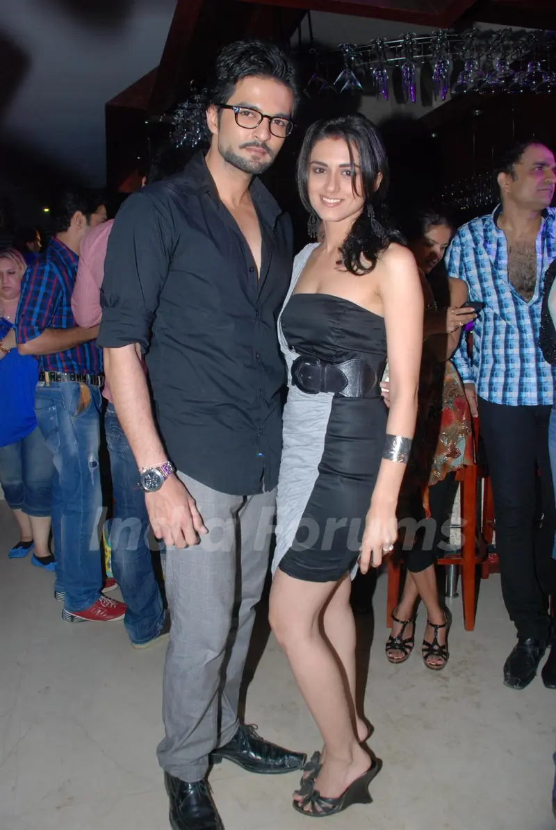 RaQesh with Riddhi Dogra Vashisth at 'Maryaada Lekin Kab Tak' tvshow completion party of 200 episode