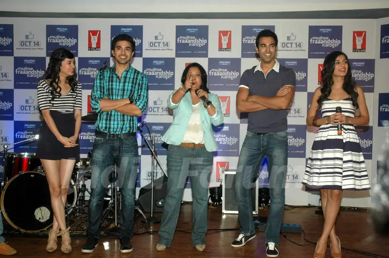 Cast and Crew at Mujhse Fraaandship Karoge music showcase at Yashraj Studios