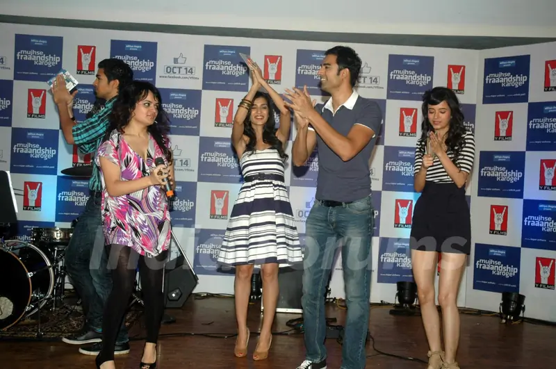 Cast and Crew at Mujhse Fraaandship Karoge music showcase at Yashraj Studios