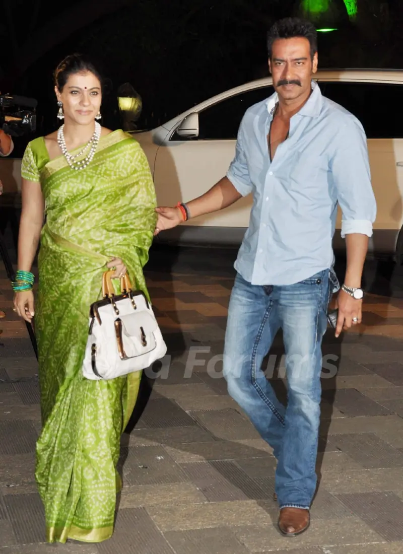 Kajol and Ajay Devgn grace Sanjay Dutt's Mata Ki Chowki in Bandra