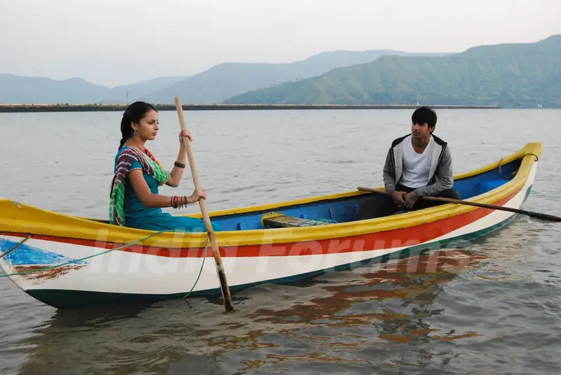 Still image of Aastha and Atharva