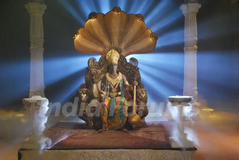 Gurmeet as Lord Vishnu in Ramayan