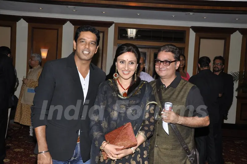 Vinay Pathak, Anup Soni and Juhi Babbar at the launch of Deepti Naval's book in Taj Land's End, Mumb