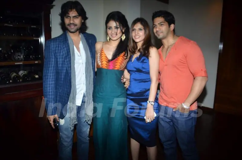 Amit Tandon with Gaurav and Mouni at the bash of Munisha Khatwani