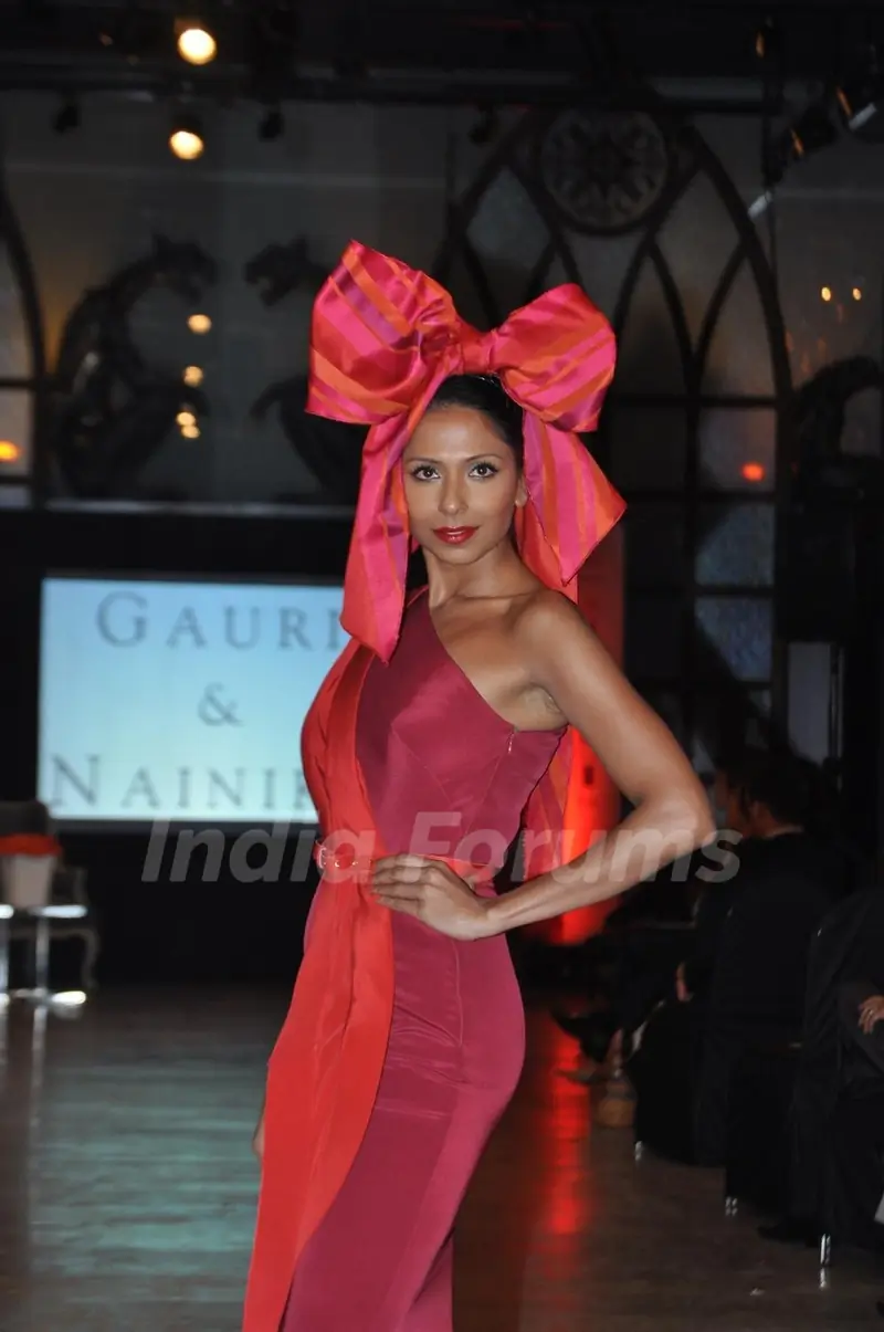Models walk the ramp for Feme Fashions hosted by Suzanne Roshan