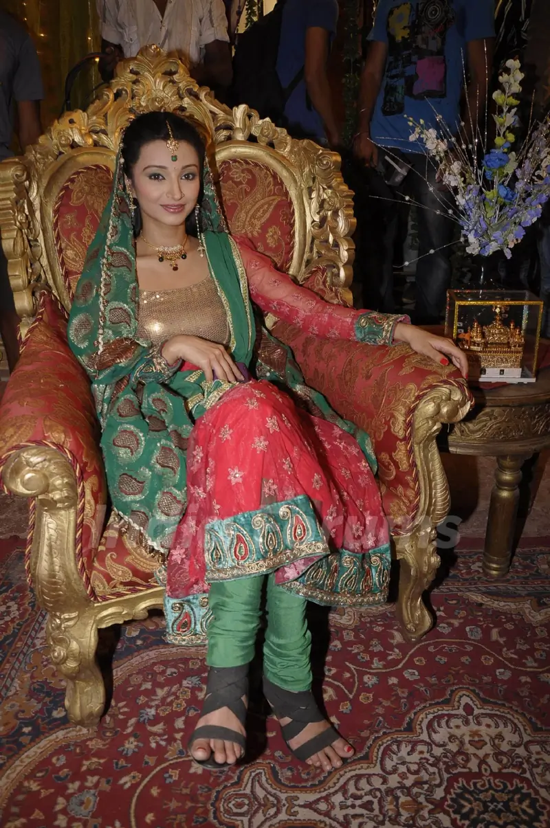 Iira Soni on the sets of TV serial 'Preeto' at Powai in Mumbai