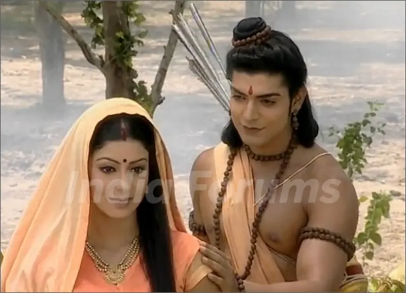 Gurmeet and Debina in Ramayan