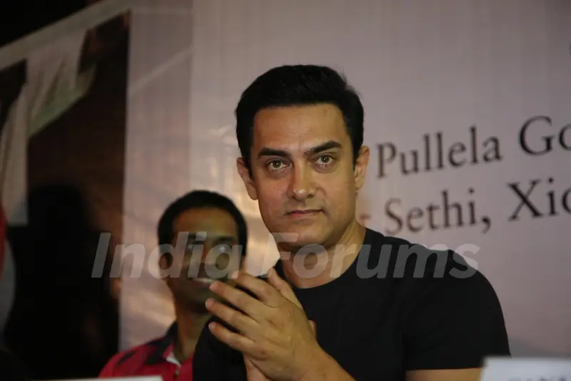 Aamir Khan at launch of 'PULLELA GOPICHAND'Book in Mumbai