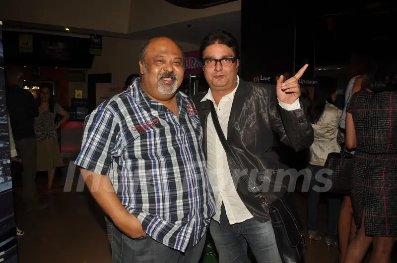 Saurabh Shukla with Vinay Pathak at Premiere of film 'Pappu Can't Dance Saala'
