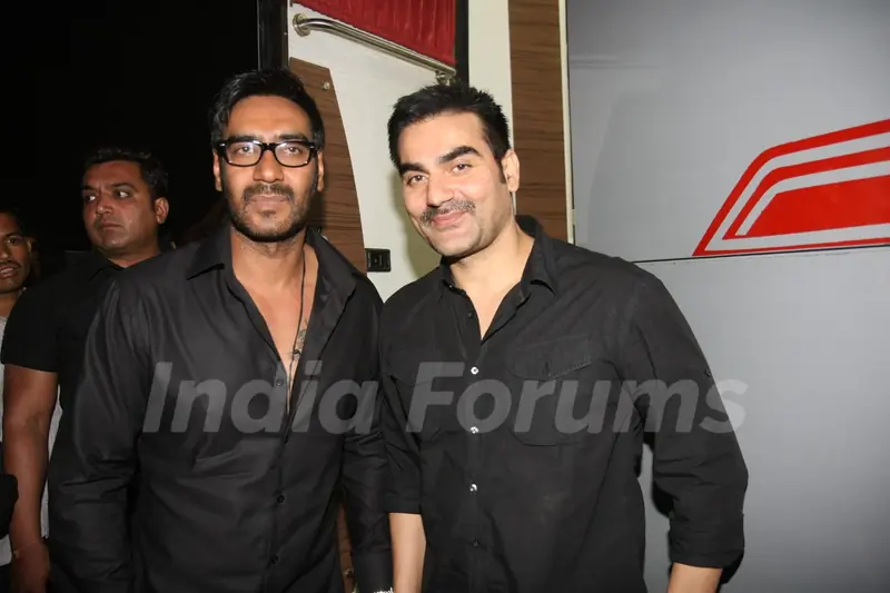 Ajay Devgn and Arbaaz Khan at Police event Umang-2012