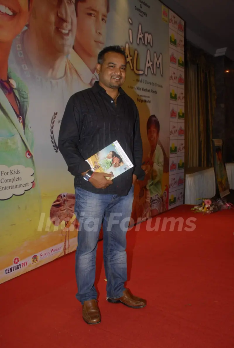 Celebs pose during the DVD launch for the Hindi film "I am Kalam" in Mumbai