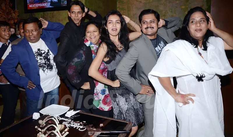 Rakesh,Krishna,Soma,Rohitashv,Preeti Ameen,Shubhangi Gokhale at Lapataganj 500 episodes party
