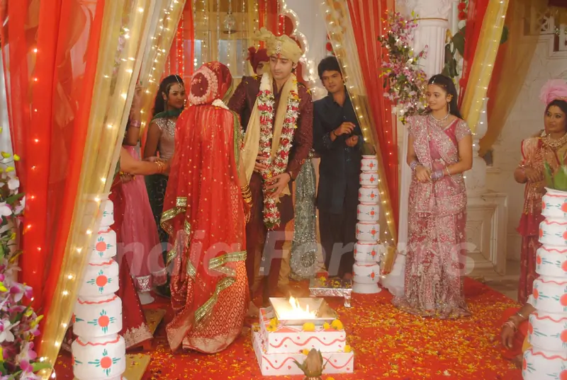 Still scene of Navya and Anant wedding