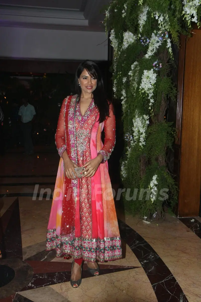 Sameera Reddy at Ritesh Deshmukh & Genelia Dsouza Sangeet ceremony at Hotel TajLands End in Mumbai