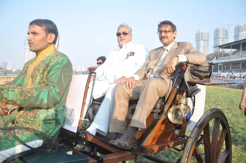 Vijay Mallya at Mcdowell Signature Derby day 1 in RWITC