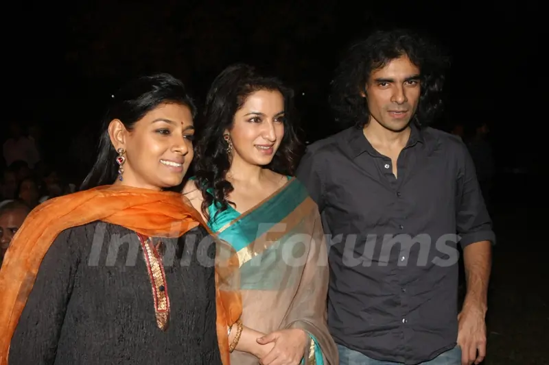 Nandita Das, Tisca Chopra & Imtiaz Ali at Launch of Devdas dialogue book at Mehboob Studios in Bandr