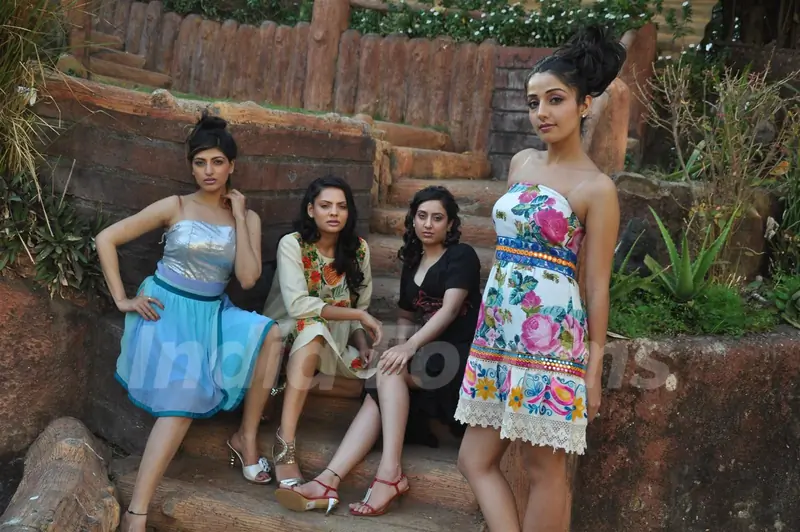 Sakshi Pradhan in an exclusive photo shoot in the new collection range of designer Umair Zafar at Madh Island