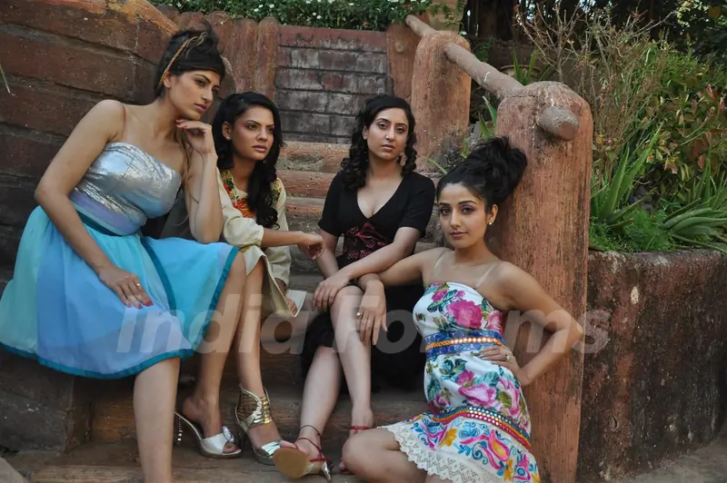 Sakshi Pradhan in an exclusive photo shoot in the new collection range of designer Umair Zafar at Madh Island