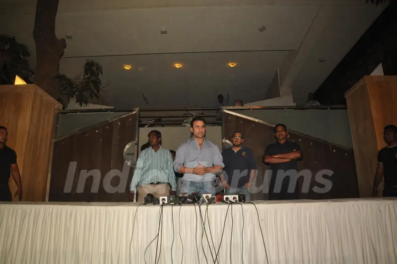 Saif Ali Khan holds a press conference on the issue of his arrest & subsequent bail in the Iqbal Sharma assault case at his house in Bandra