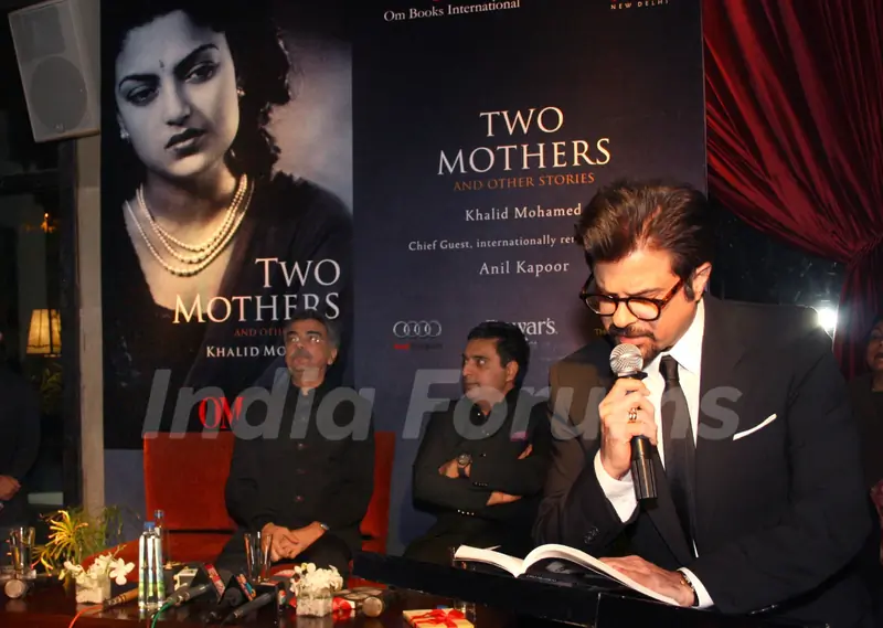 Bollywood actor Anil Kapoor at the launch of book &quot;Two Mothers and Stories'' by Khalid Mohamed, in New Delhi on Monday. .